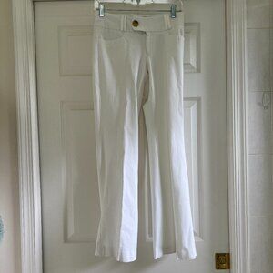 Banana Republic Martin Fit White Work Dress Pants Size 2